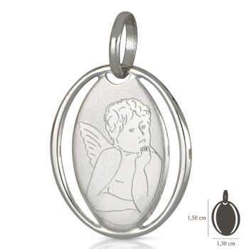 Medaglia traforata con Angelo