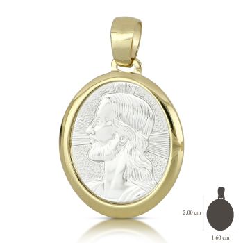 Medaglia con l'immagine di Cristo