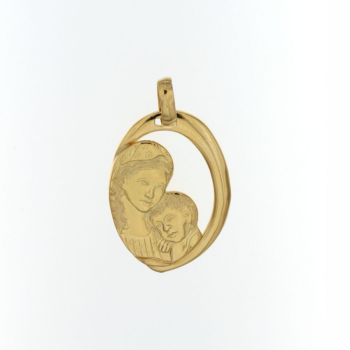 Virgin and child medal