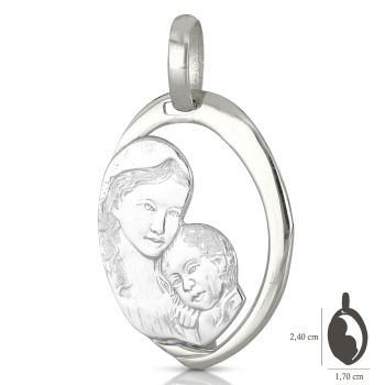 Medaglia con Madonna con bambino