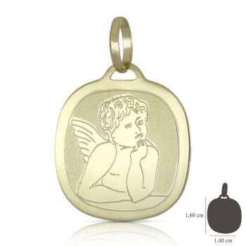Medaglia con l'immagine di un angelo
