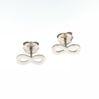Infinite symbol shaped earrings
