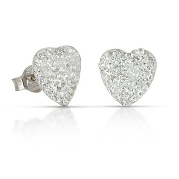 Orecchini cuore e zirconi