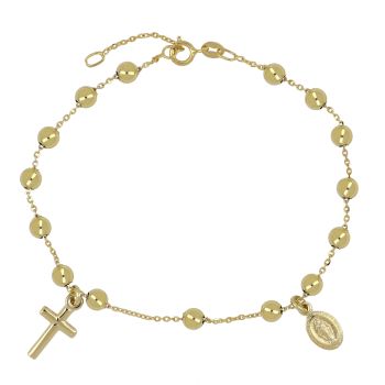 Bracciale rosario lucido