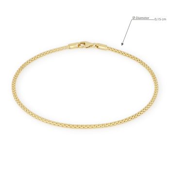 Bracciale a maglia pop-corn