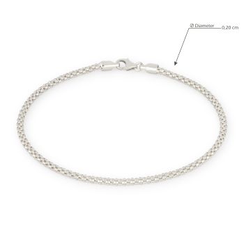 Bracciale a maglia pop-corn