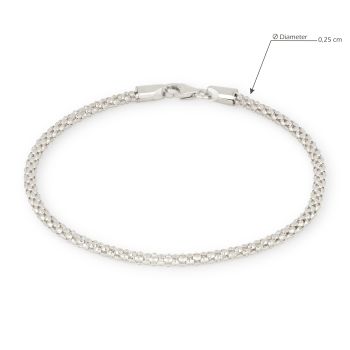 Bracciale a maglia pop-corn