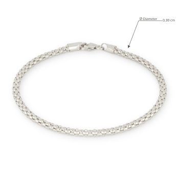 Bracciale a maglia pop-corn