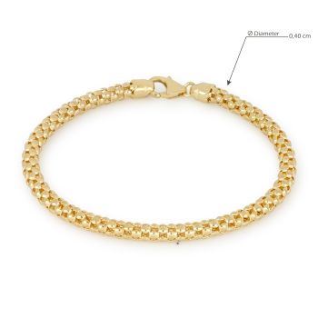 Bracciale a maglia pop-corn