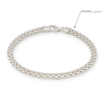 Bracciale a maglia pop-corn