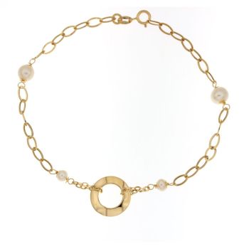 Bracciale a catena con perle