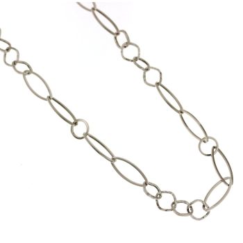 Alternating cable chain necklace