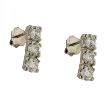 Three stone Earrings