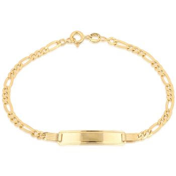 Identity figaro chain bracelet