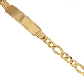 Identity figaro chain bracelet