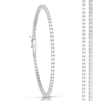 Bracciale tennis quadrato