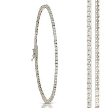 Bracciale tennis quadrato