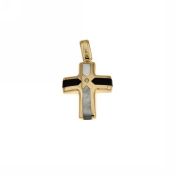Brilliant hollow stamped cross