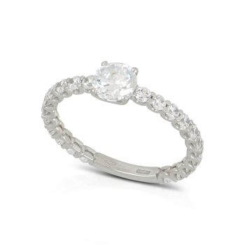 Anello solitario fantasia