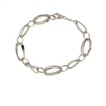 Hollow cable chain bracelet