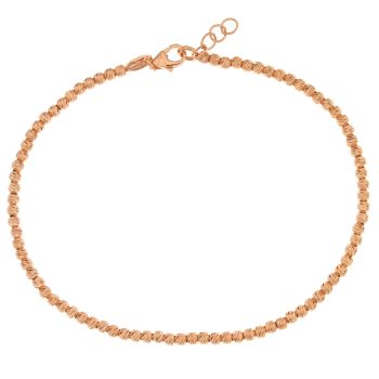 Faceted ball bead bracelet