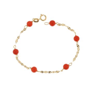 14cm Children coral bracelet