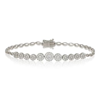 Bracciale con centrale di zirconi