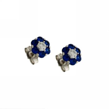 Orecchini con pietre blue