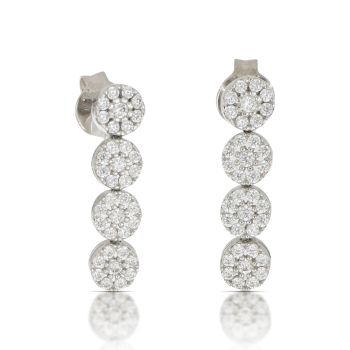 Orecchini pendenti con zirconi