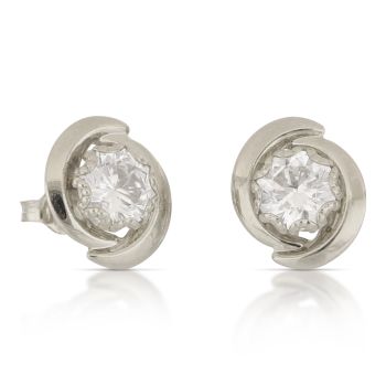 Orecchini fantasia con zirconi