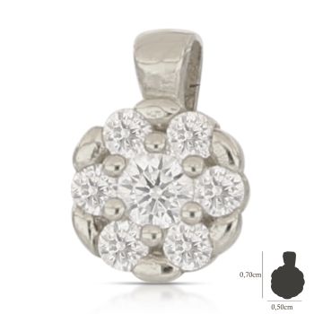 Pendente fiorellino bianco