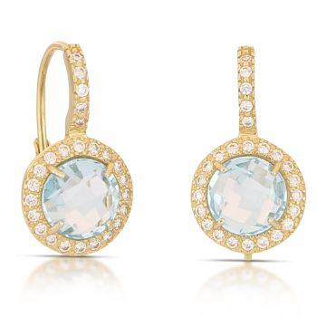 Orecchini con pietra azzurra