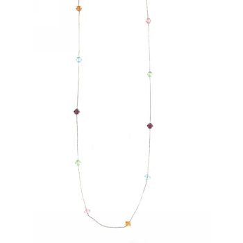 Colored beads Saturn necklace