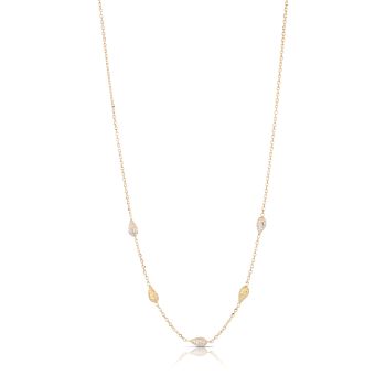 Girocollo martellato bicolore