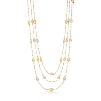 Girocollo martellato bicolore