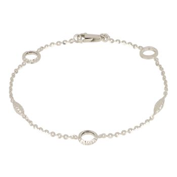 Bracciale martellato bianco