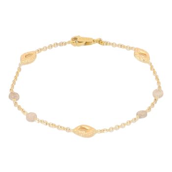 Bracciale martellato bicolore