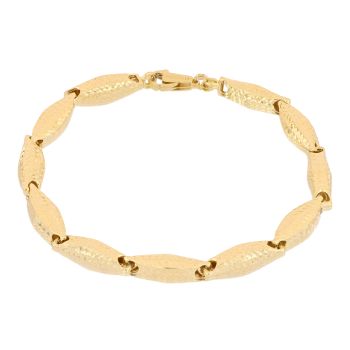 Bracciale martellato giallo