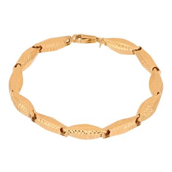 Bracciale martellato rosa