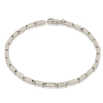 Bracciale lucido e martellato