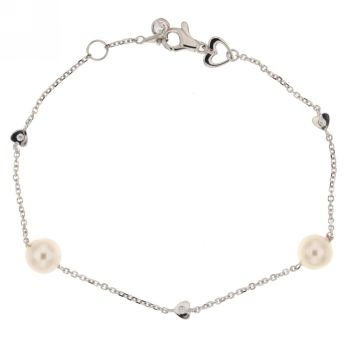 Pearl saturn bracelet