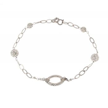 Bracciale con zirconi e resina