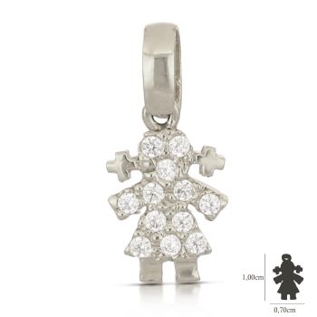 Pendente bianco bimba mis.1