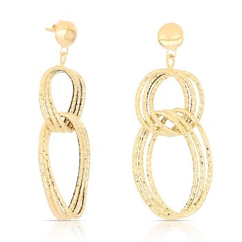 Orecchini a catena vuota