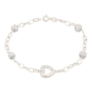 Bracciale con zirconi e resina