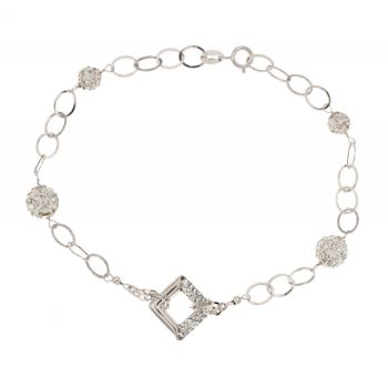Bracciale con zirconi e resina