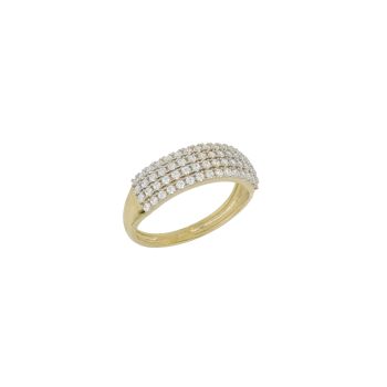 Anello con zirconi