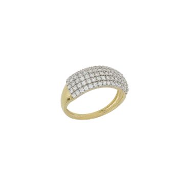 Anello con zirconi