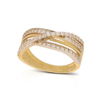 Anello con zirconi