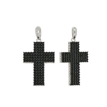 Cross with black zircons